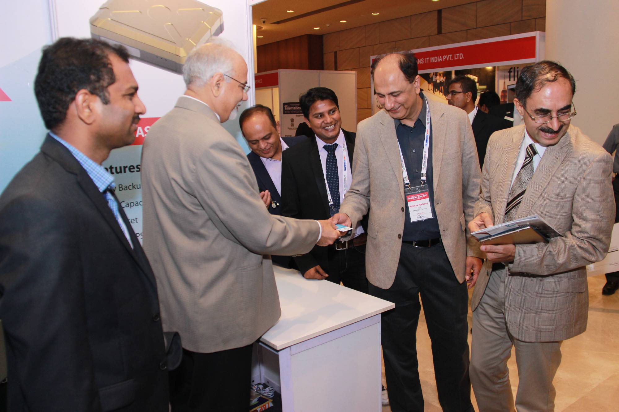 asset tracker manufacturers in india - transync stall at telematics india