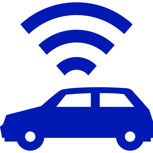 car with gps tracker icon - transync gps trackers